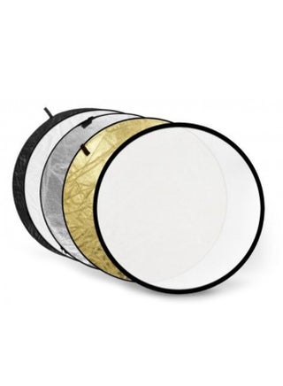 5-In-1 Round Collapsible Multi Disc Light Reflector 110centimeter Multicolour - v1553629815/N22512359A_1