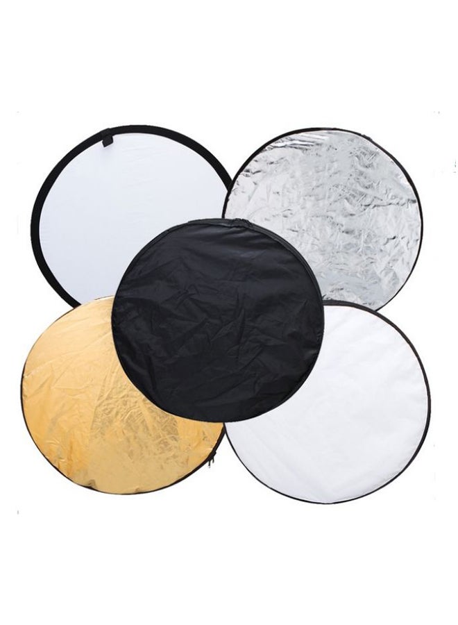 5-In-1 Collapsible Round Light Photography Reflector Multicolour - Image 2