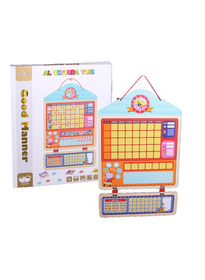 الأسطورة تويز مخطط مغناطيسي خشبي للمسؤوليات مع مخطط للمكافأة - Image 1