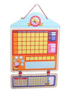 al ostoura toys Reward Chart Wooden Magnetic Responsibility Chart  - Image 2