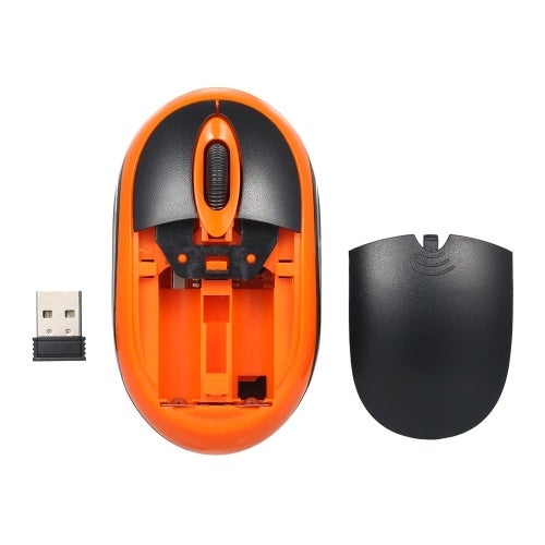 2.4G Wireless Optical Mouse Black/Orange - Image 5