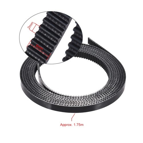 Timing Belt With Steel Wire For 3D Printer Black - Image 3
