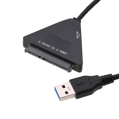 Generic USB 3.0 To External SATA III HDD SSD Hard Drive Converter Adapter Cable For Mac Win 8 OS Black  - Image 1