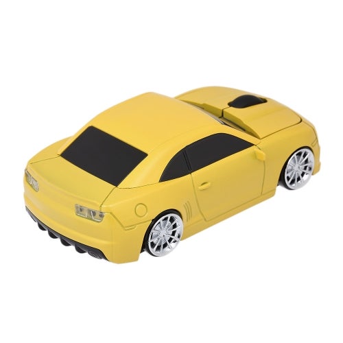 2.4GHz Wireless Car Shaped Mouse Yellow/Black - Image 3