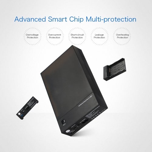 Portable External Hard Drive Case Black - Image 2