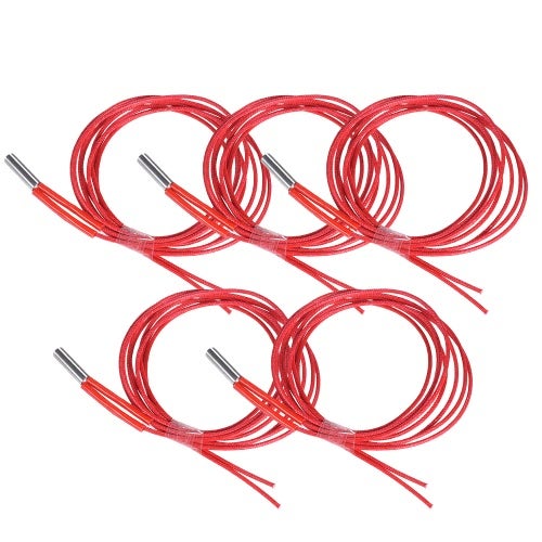 5-Piece Cartridge Heater Heating Tube 3D Printer Red - Image 5