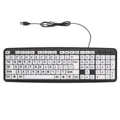 Generic USB Wired Keyboard White/Black  - Image 1