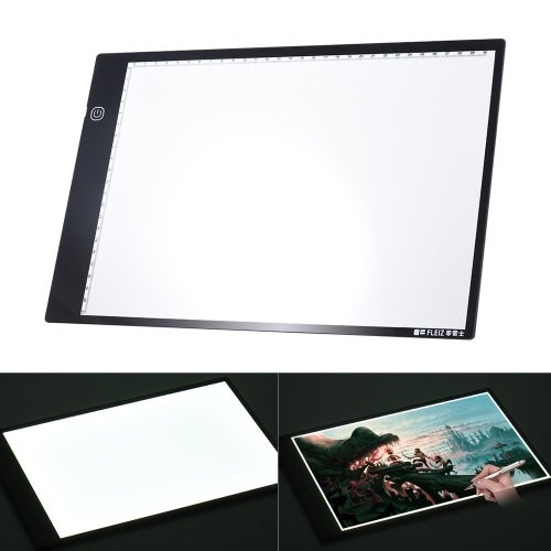 LED Light Box Drawing Tracing Board White/Black  - Image 3