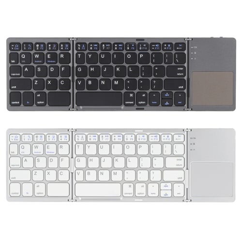 KKmoon - Wireless Bluetooth Keyboard With Touchpad Black - Image 1