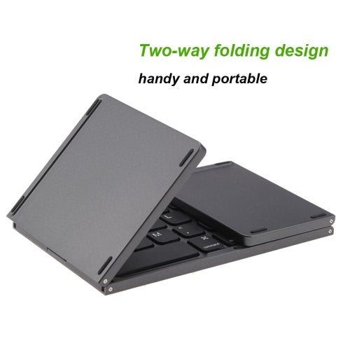 KKmoon - Wireless Bluetooth Keyboard With Touchpad Black - Image 1