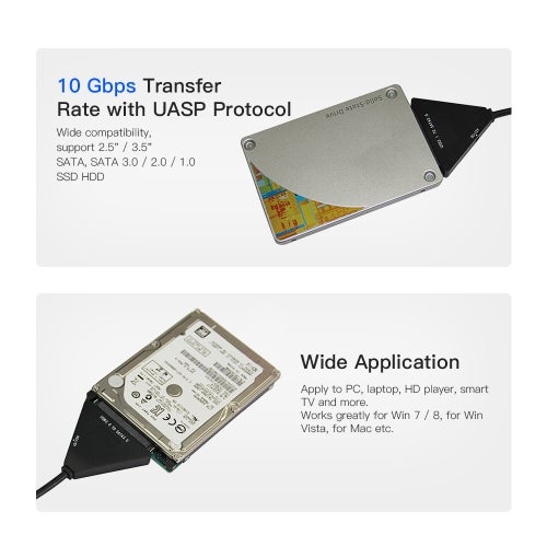 Generic USB Cable For Mac Win 8 OS Black  - Image 5