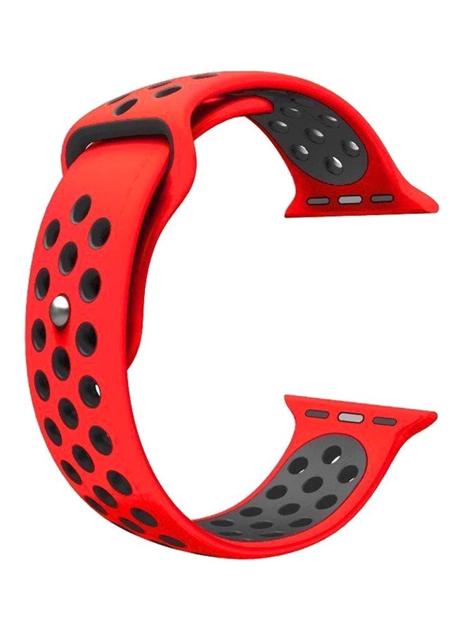 Replacement Band For Apple Watch Series 1/2 42mm Red/Black