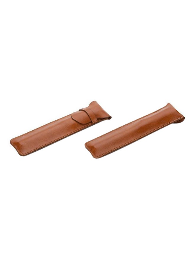 Leather Case Cover Bag Holder For Apple iPad Brown 
