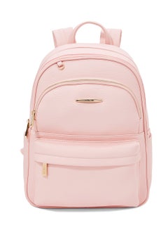 Faux Leather Backpack Pink