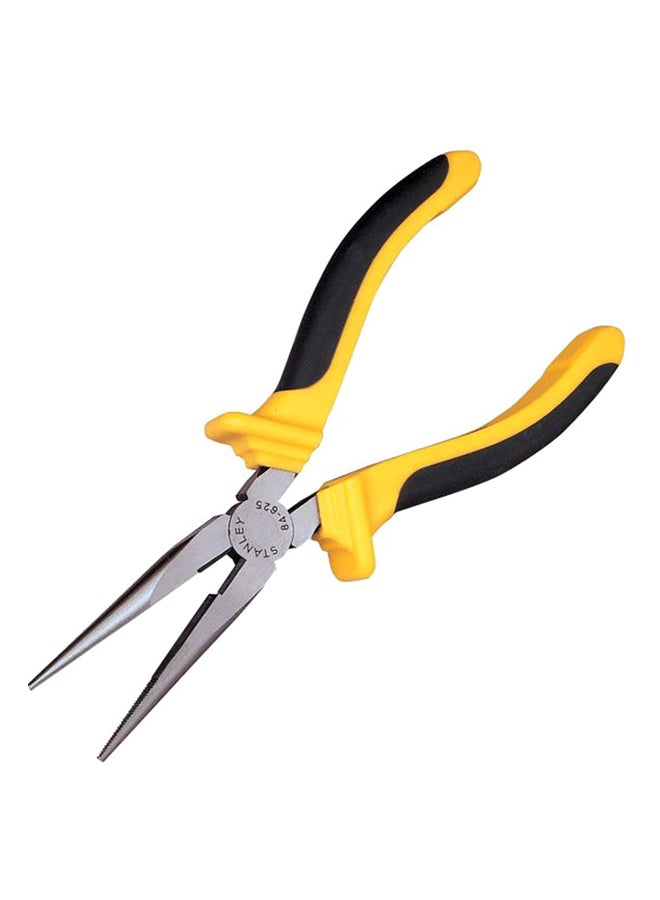 Stanley Dynagrip Long Nose Plier Yellow/Black 227x17x77mm