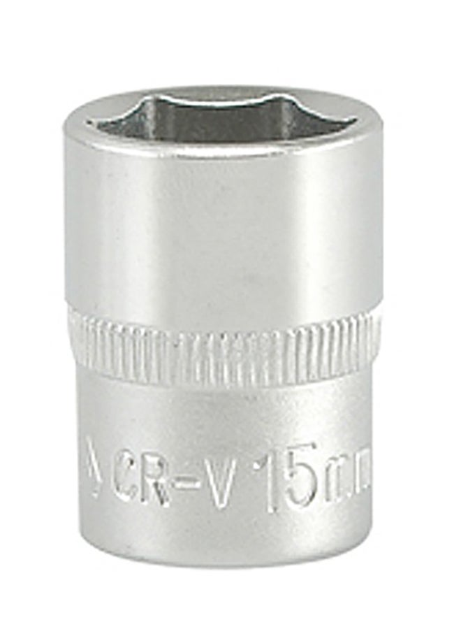 Yato Hexagonal Socket 15mm 3/8-InchDr YT-3810 Silver