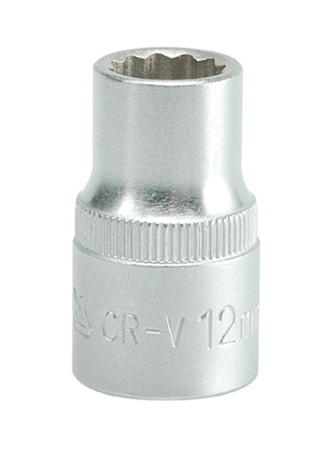 Yato Bihexagonal Socket 12mm 1/2-InchDr YT-1274 Silver