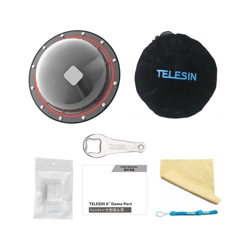 TELESIN - GP-DMP Session Dome Port Red/Black - Image 1