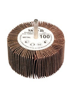Flap Wheel With Shaft Brown/Silver