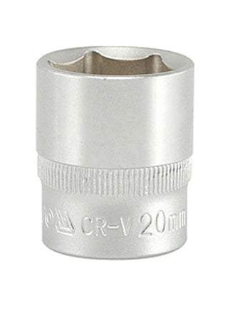 Hexagonal Socket 20mm 3/8 Silver - v1553671057/N22424924A_1