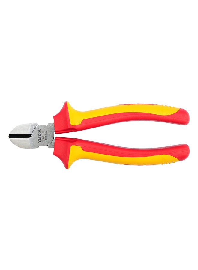Yato Insulated Side Cutting Plier 160mm VDE-1000V YT-21158 Yellow/Red/Silver 6inch - Image 1