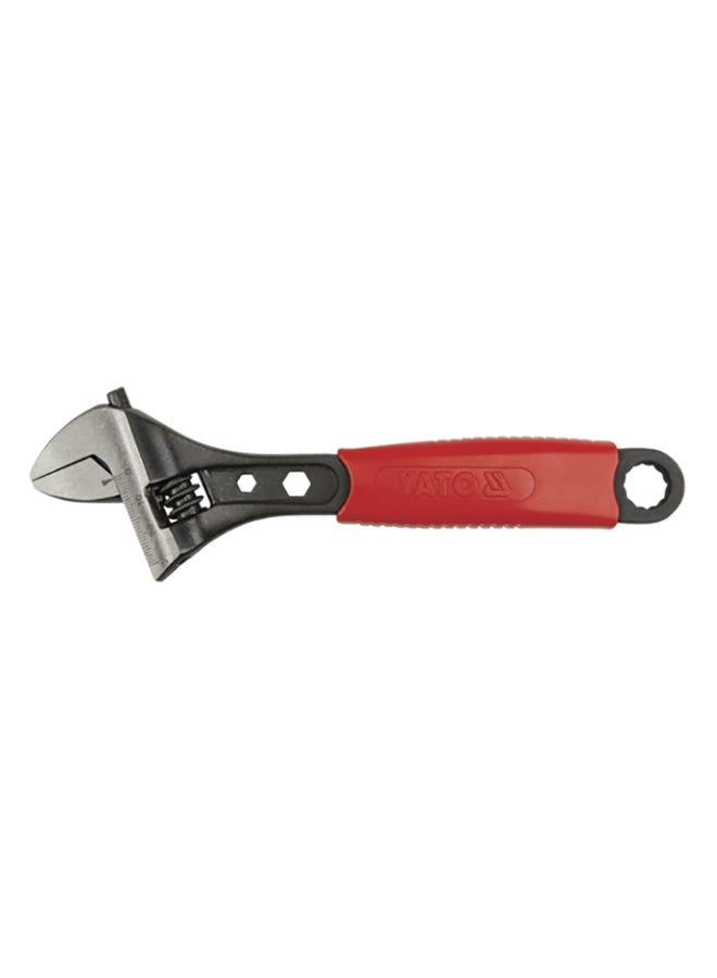 Yato Adjustable Wrench 200mm Cr-V YT-2171 Red/Black/Silver - Image 1