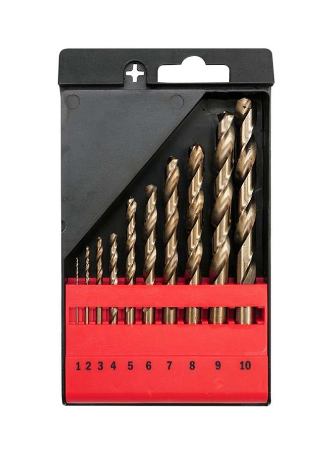 Yato Twist Drill Bit HSS 5mm 10pcs in Plastic BoxYT-3930 Gold/Black/Red 1, 2, 3, 4, 5, 6, 7, 8, 9, 10
