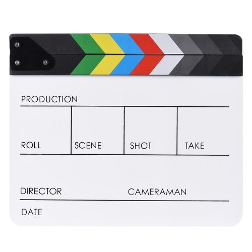 Dry Erase Clap-Stick Clapper Board White/Red/Green  - Image 2