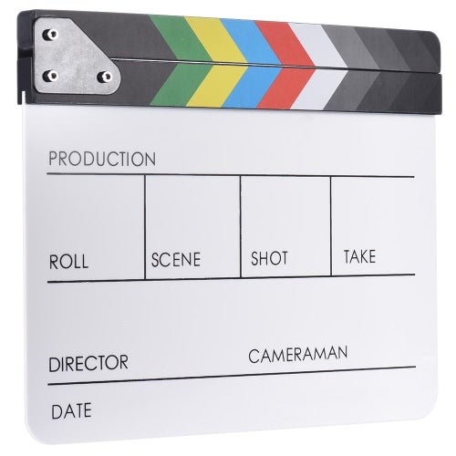 Dry Erase Clap-Stick Clapper Board White/Red/Green  - Image 3