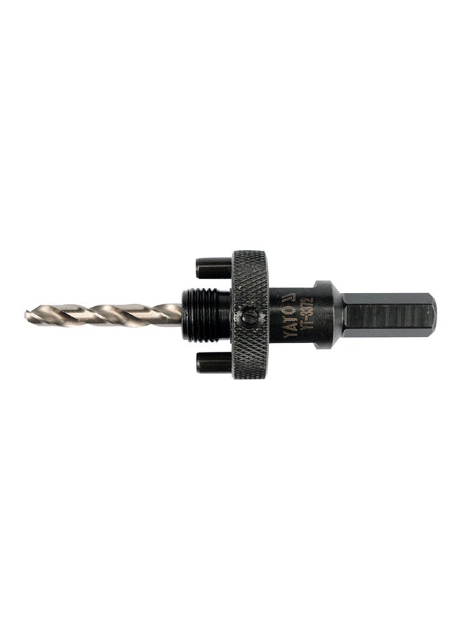 Yato Arbor For Hole Saws 32mm-200mm Hex 7/16-Inch Shank YT-3372 Black/Silver 0.17kg - Image 1