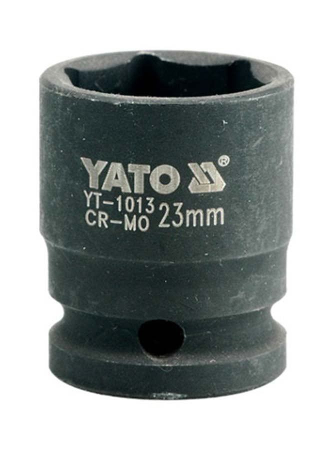 ياتو مقبس لمفتاح الربط الصدمي مقاس 23 مم 1/2 بوصة طراز YT-1013 PL أسود