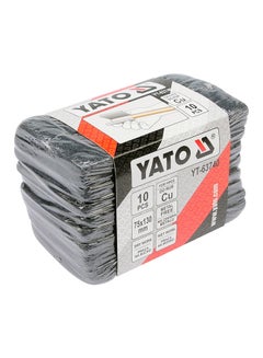 Yato 10-Piece Cleaning Pad Set For Cu Pipes 75x130mm YT-63740 