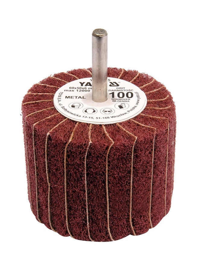 Yato Abrasive Red Flap Wheel With Shaft brown 50 x 30 x 6cm - Image 1