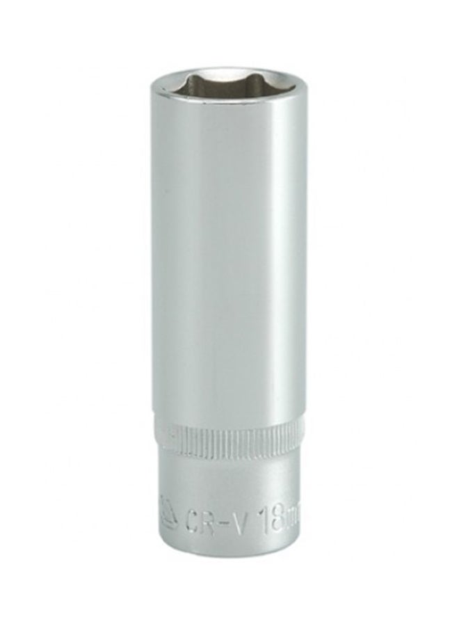Yato Hexagonal Deep Socket 18mm 1/2-InchDr YT-1231 Silver 18ml