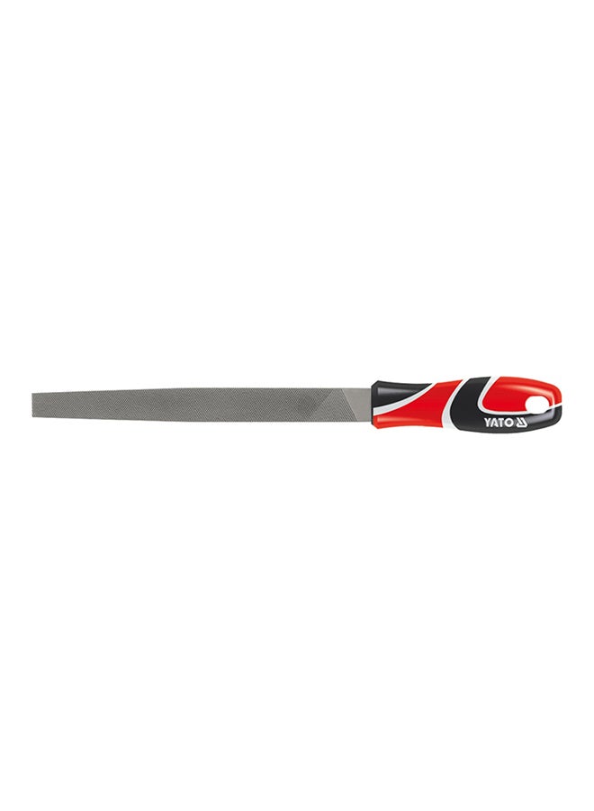 Yato - Steel File, Shape Flat, Cut (2), 200mm YT-6185 Silver/Red/Black - Image 1