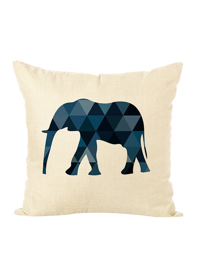 شاربدو وسادة ديكورٍ لينةٍ بطبعة أزرق/بيج/أسود 45 x 45سم