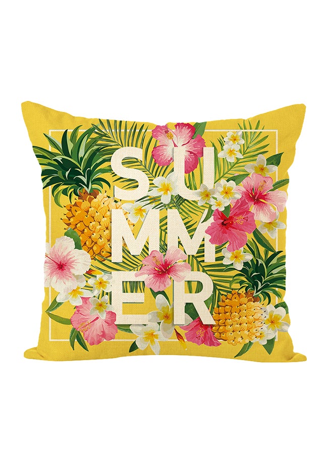 وسادة ديكورٍ لينةٍ بطبعة متعدد الألوان 45 x 45سم