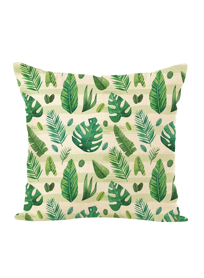 وسادة للزينة بطبعة أوراق شجر متعدد الألوان