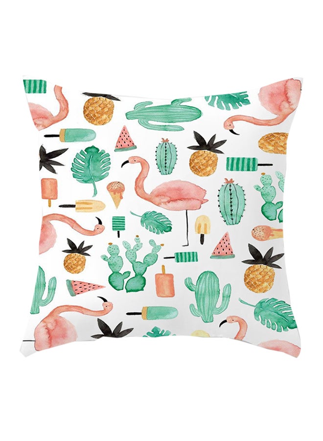 شاربدو وسادة ديكورٍ لينةٍ بطبعة متعدد الألوان 45 x 45سم