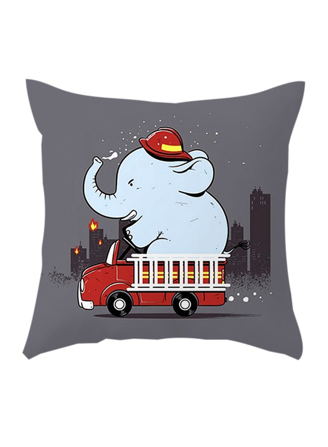 وسادة ديكورٍ لينةٍ بطبعة متعدد الألوان 45 x 45سم