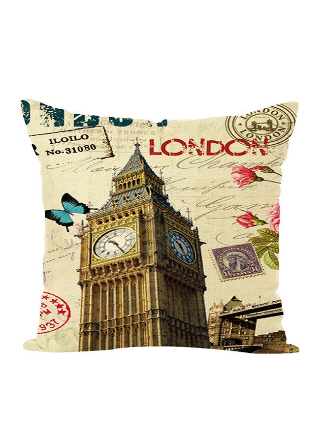 وسادة ديكورٍ لينةٍ بطبعة متعدد الألوان 45 x 45سم