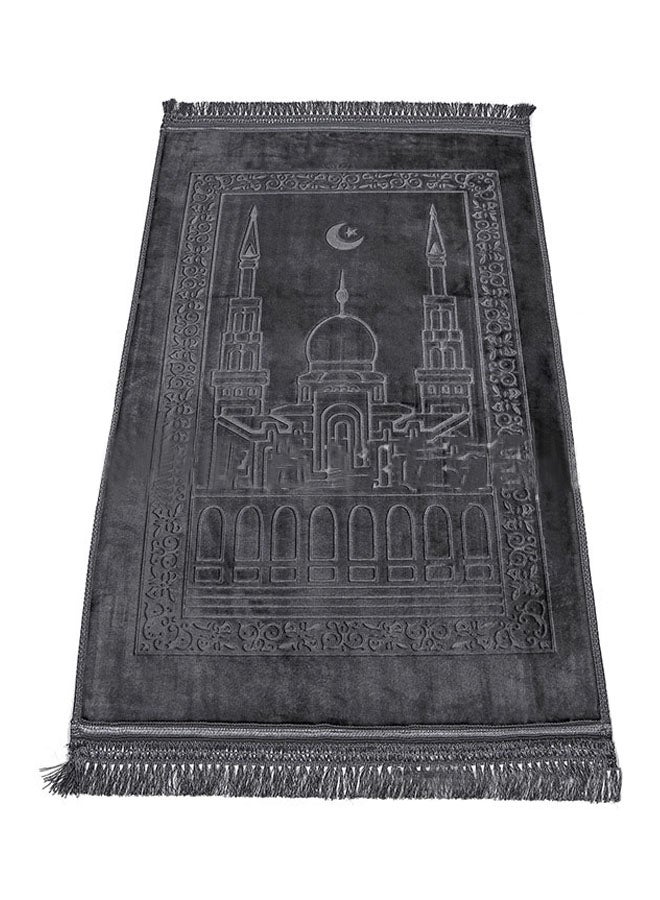 Sharpdo Islamic Muslim Prayer Mat Grey 120 x 80cm
