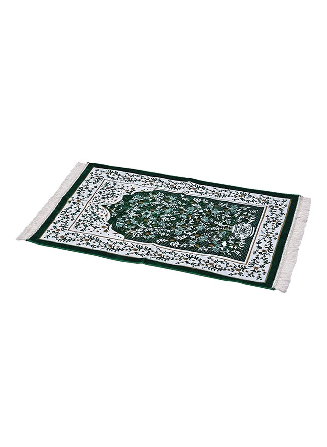 Sharpdo Muslim Prayer Mat White/Green 120 x 80cm