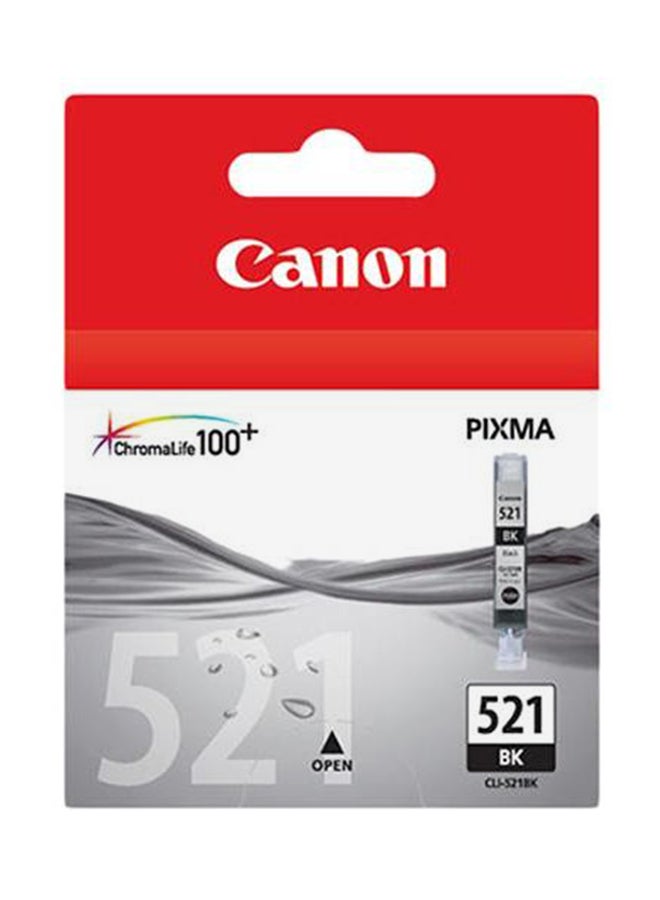 كانون خرطوشة إنك جيت نافثة للحبر Cli-521bk - لون أسود أسود
