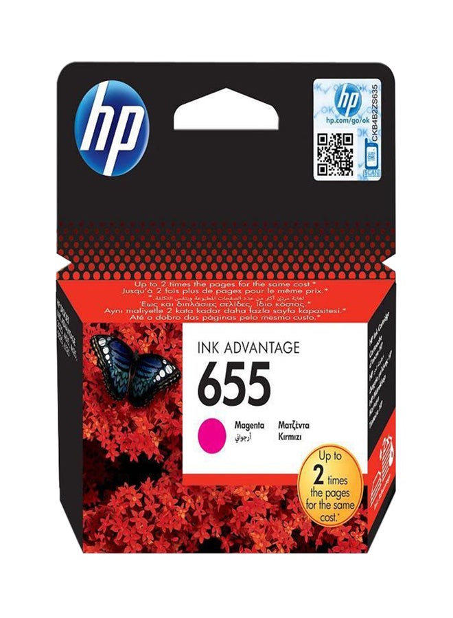 HP Ink Advantage 655 Replacement Cartridge Magenta