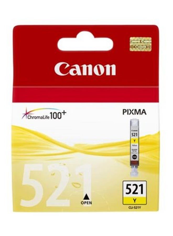 Canon Ink Cartridge, Yellow [cli-521y] Yellow