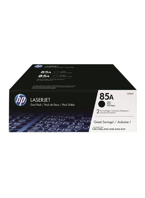 2-Piece 85A Original LaserJet Toner Cartridges Black
