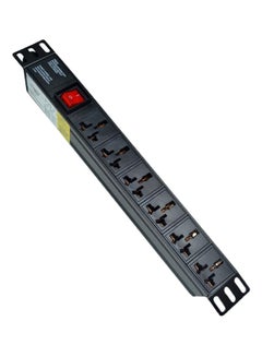 6 WAY  POWER DISTRIBUTION UNIT - PDU  UK TYPE black