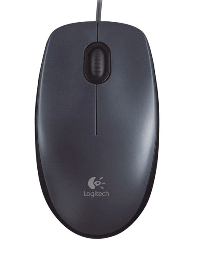 Logitech M90 Optical Wired Mouse - Black black