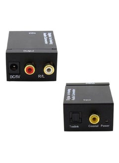 Optical Coaxial Toslink Digital To Analog Audio Converter Adapter Rca L/R 3.5Mm